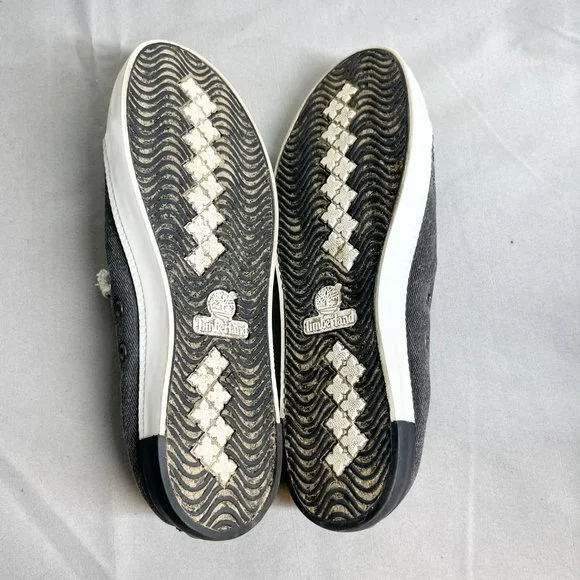 Timberland Women’s Grey A15MU Newport Bay Canvas Sneakers Size 7 - Picture 4 of 5